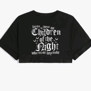 Goth Crop Top